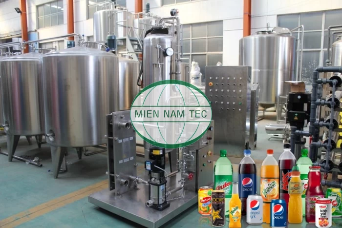 Ứng dụng của Housing Inox trong dây chuyền sản xuất nước uống có gas