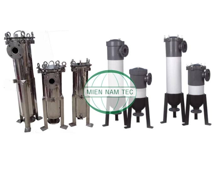 Housing filter bags bằng inox và nhựa UPVC