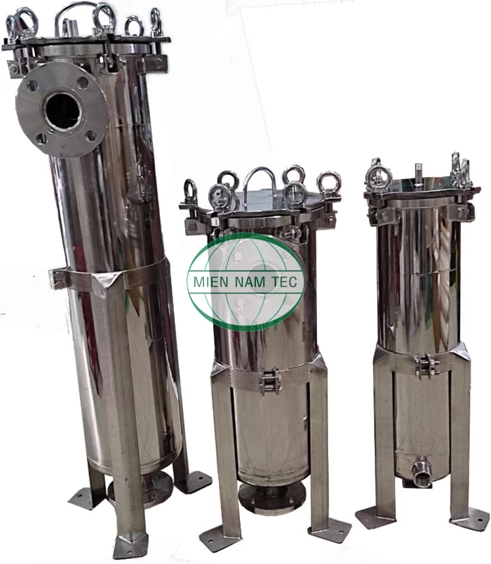 Bình lọc túi bằng inox hiệu suất lọc cao, tuổi thọ cao