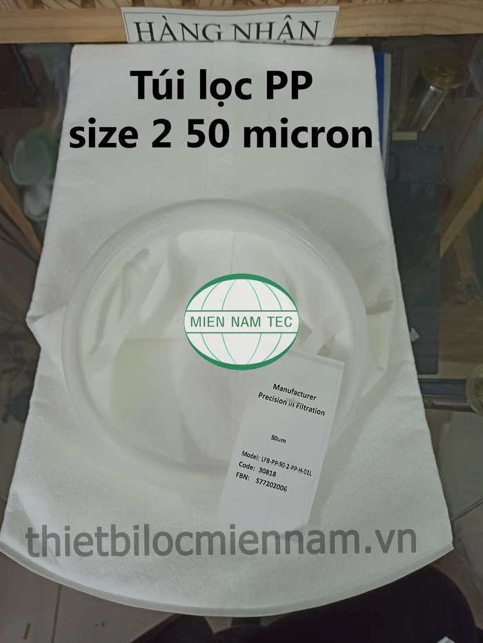 Túi lọc PE cấp độ lọc 25 micron