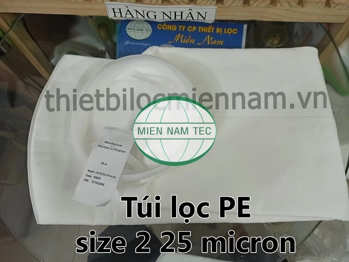 Túi lọc PE cấp độ lọc 25 micron
