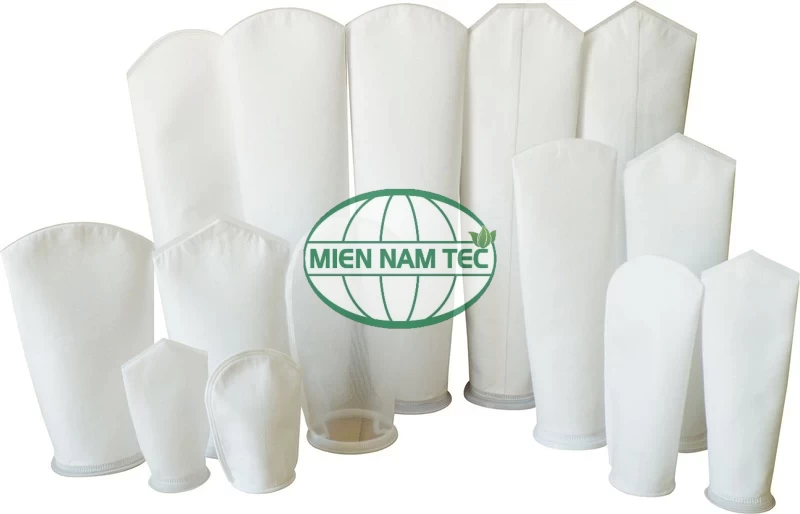 Size chuẩn quốc tế của melt blown filter bag ( túi lọc vành nhựa) 