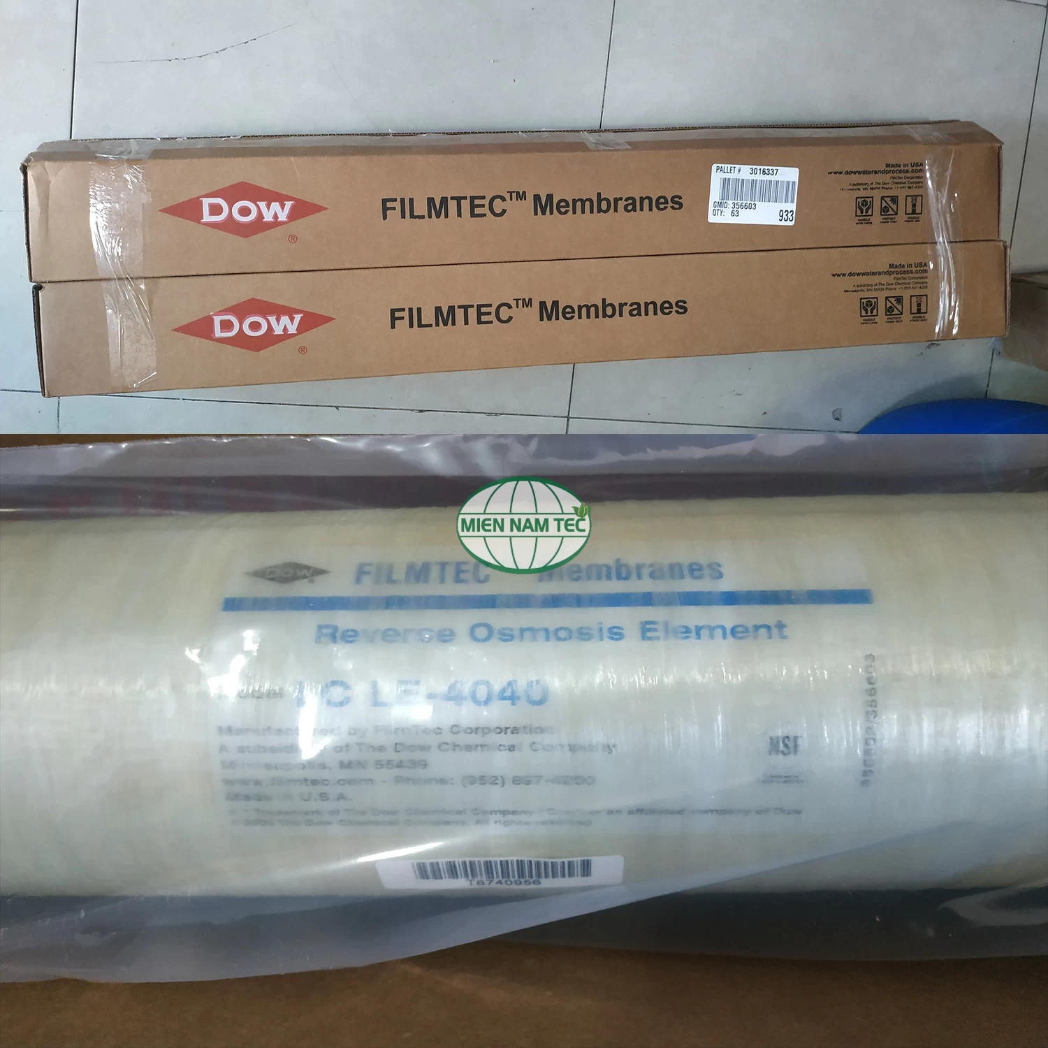 Màng RO áp thấp Dupont LCHF 4040 công nghệ Mỹ xuất xứ Trung Quốc 