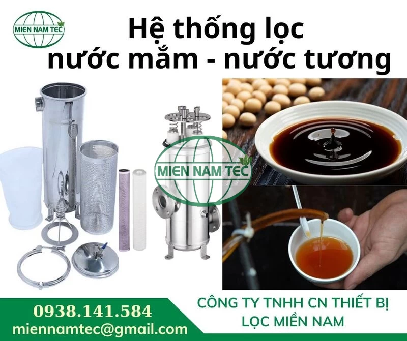 Hệ thống lọc nước mắm - nước tương tại Lọc Miền Nam