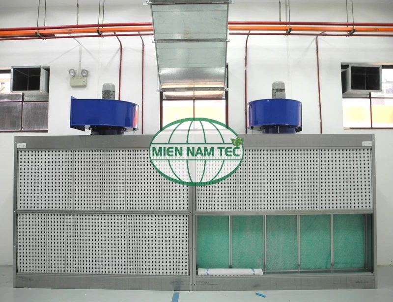 Ứng dụng trong phòng sơn của cuộn bông lọc sợi thủy tinh 2mx20m