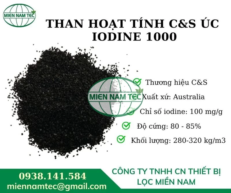 Sản phẩm than hoạt tính C&S Úc lodine 1000  