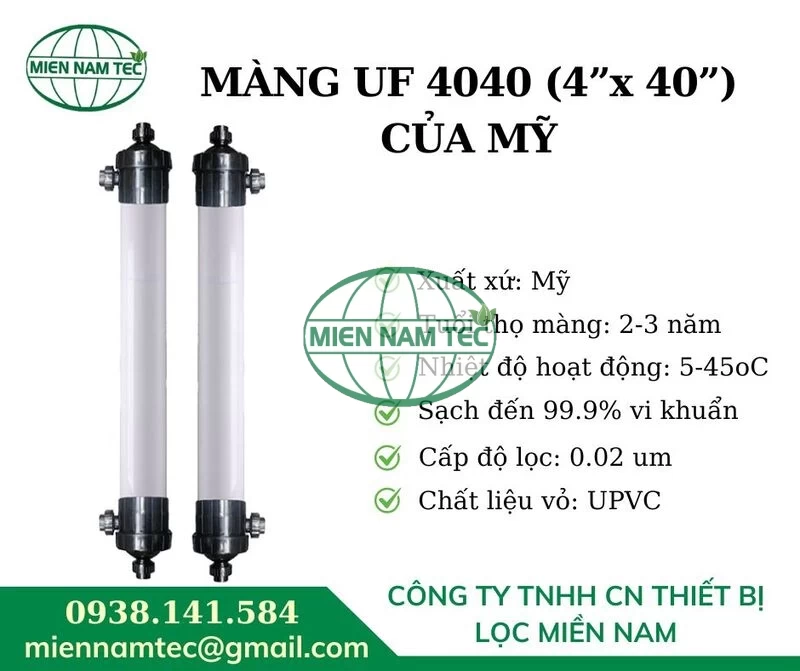 Màng UF 4040 (4”x 40”) của Mỹ