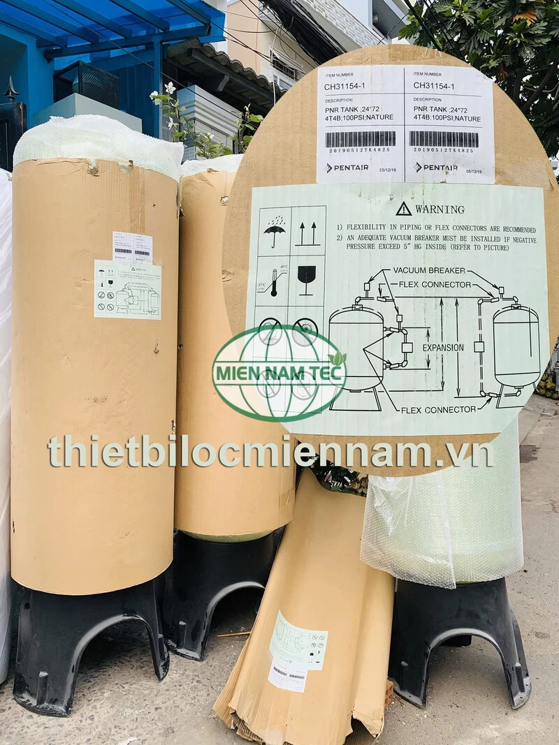 Giới thiệu sơ lược về bồn lọc composite FRP Pentair 2472 (Ø 600 x 2000 mm)