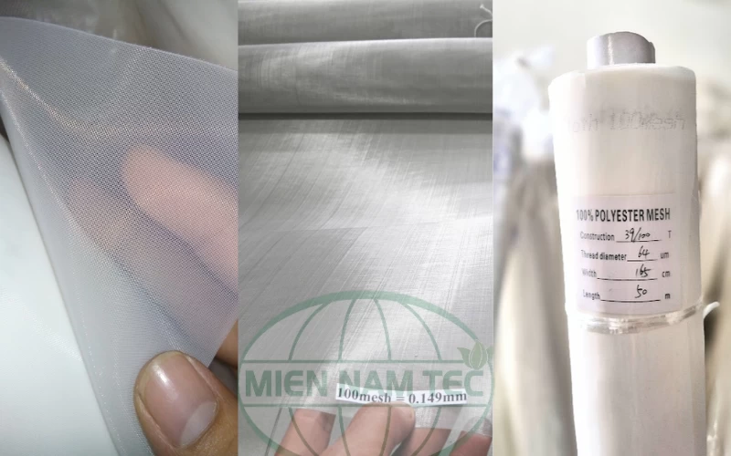 Các loại lưới in lụa phổ biến hiện nay: lưới in lụa sợi nylon, lưới in lụa sợi inox, lưới in lụa sợi polyester
