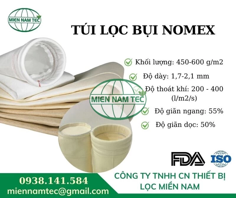 Túi lọc bụi Nomex tại Lọc Miền Nam