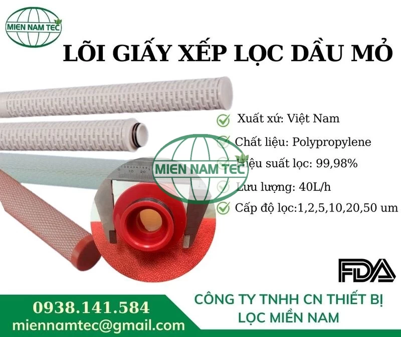 Sản phẩm lõi giấy xếp lọc dầu mỏ