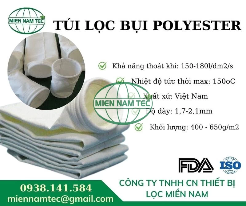 Túi lọc bụi Polyester - túi lọc bụi chất lượng giá rẻ