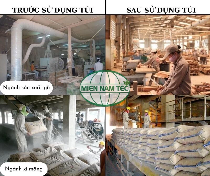 Một số ứng dụng cơ bản và lợi ích khi sử dụng túi lọc bụi Polyester hiện nay