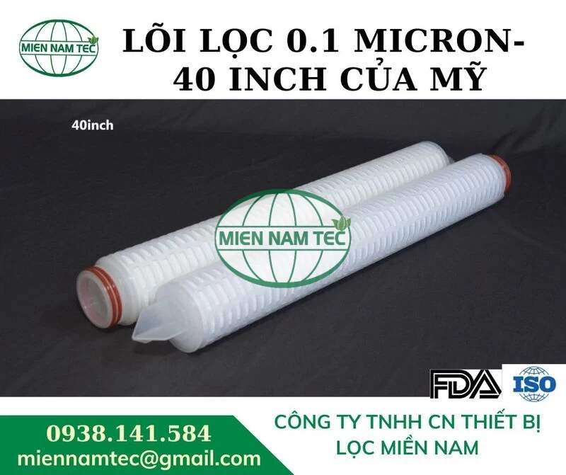 Lõi lọc 0.1 micron- 40 inch của Mỹ