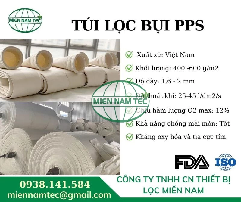 Sản phẩm túi lọc bụi PPS