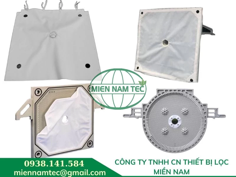 Các kiểu vải lọc khung bản dùng cho máy ép bùn khung bản
