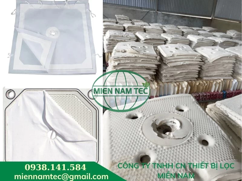 Vải lọc khung bản ép cao lanh