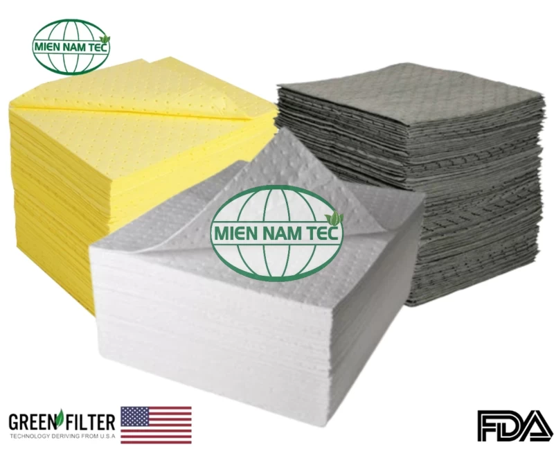 Ứng phó sự cố khẩn cấp - Tấm thấm dầu, hóa chất