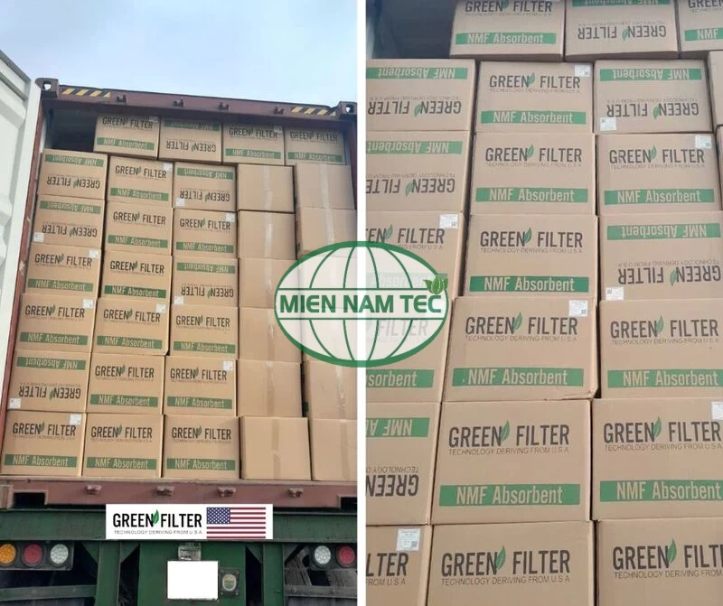 Quy mô cung cấp gối thấm dầu Green Filter của công ty TNHH CN Thiết Bị Lọc Miền Nam