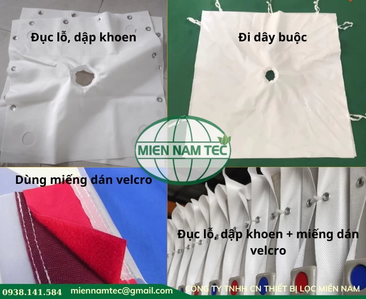 Các kiểu tấm vải lọc khung bản phổ biến hiện nay