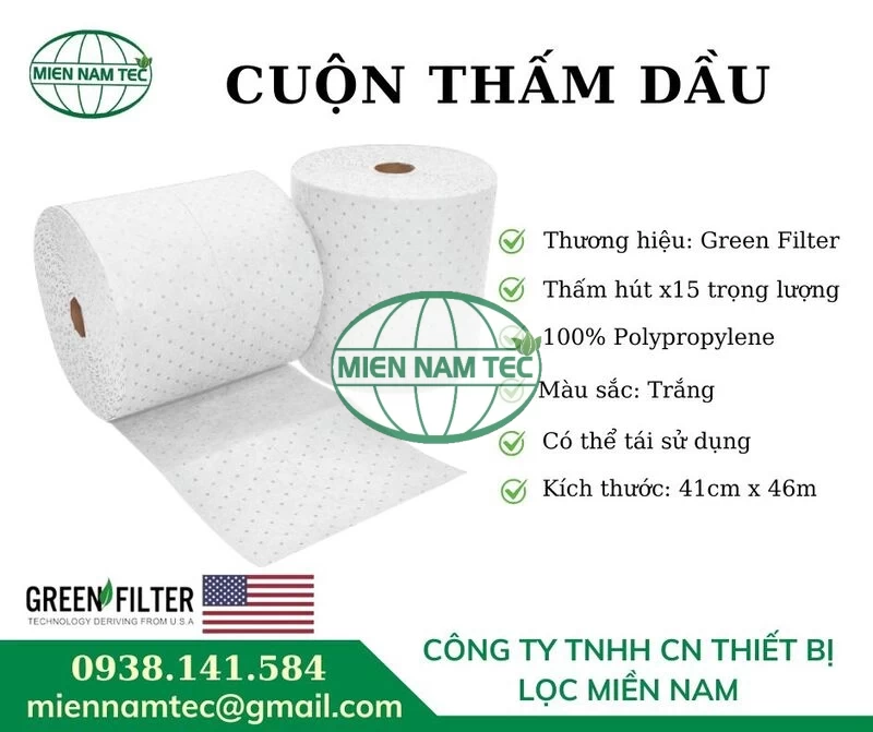 Sản phẩm cuộn thấm dầu, Lọc Miền Nam