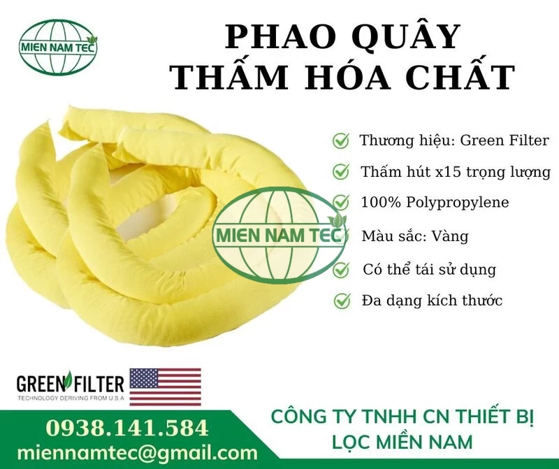 Phao quây thấm hóa chất Green Filter