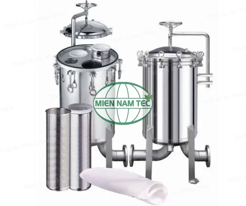 Thiết bị lọc túi inox 304 và 316 - Loại bình lọc nhiều túi