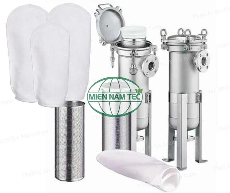 Thiết bị lọc túi inox 304 và 316 - Loại bình lọc một túi đơn