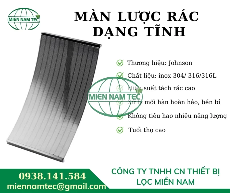 Màn lược rác dạng tĩnh