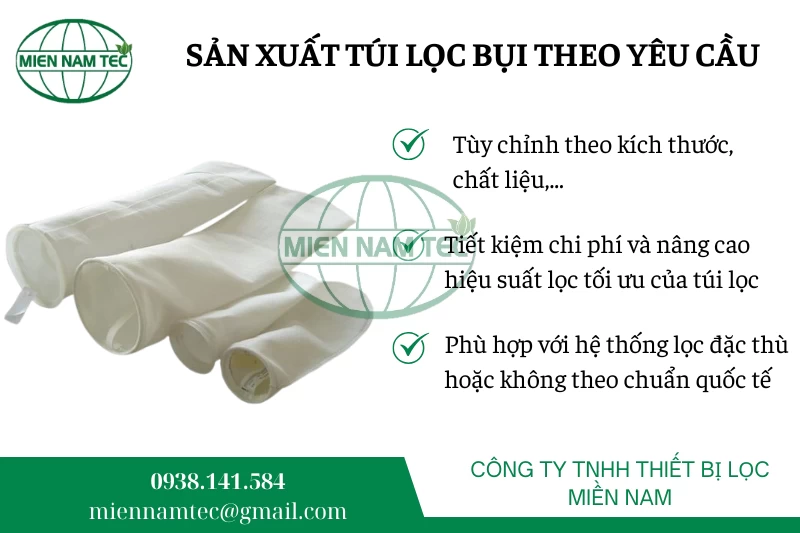 Sản xuất túi lọc bụi theo yêu cầu