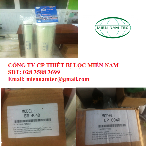 MÀNG LỌC NƯỚC RO 4040 VÀ 8040 CỦA MỸ