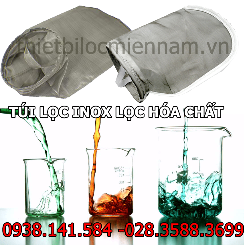 túi lọc inox lọc hóa chất công nghiệp