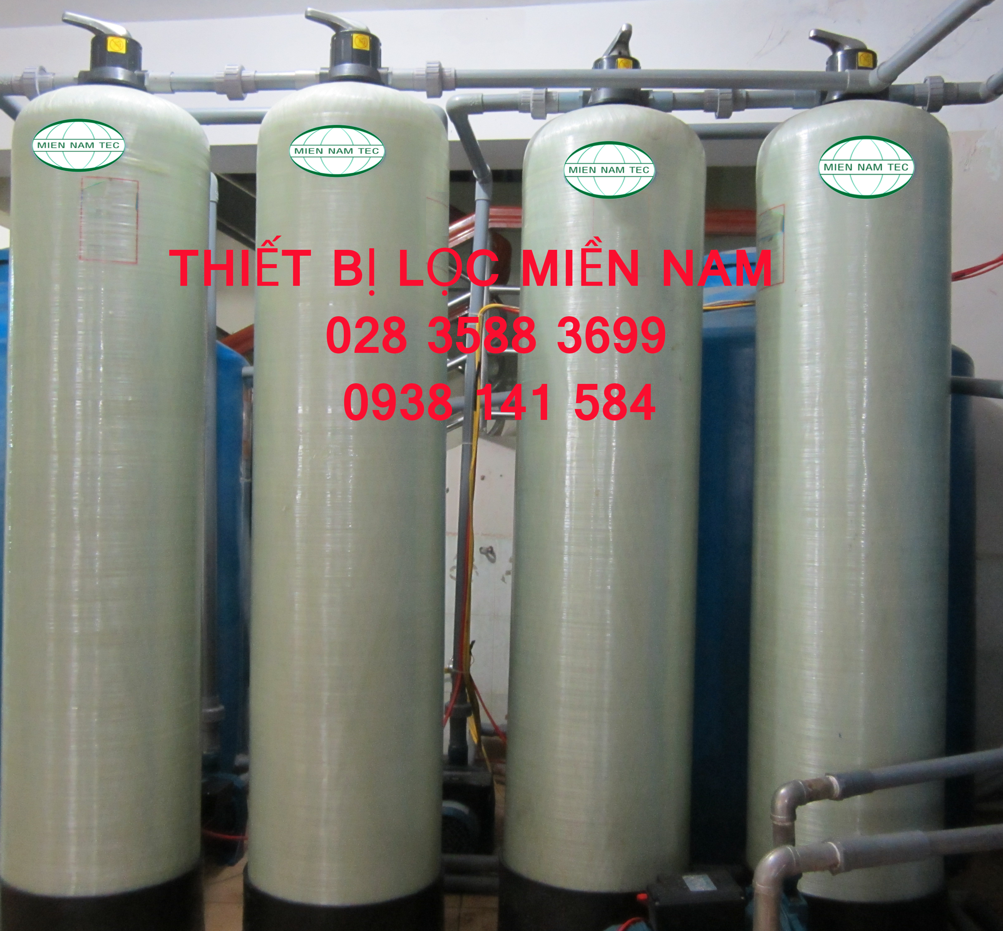 Cột lọc composite chứa vật liệu lọc