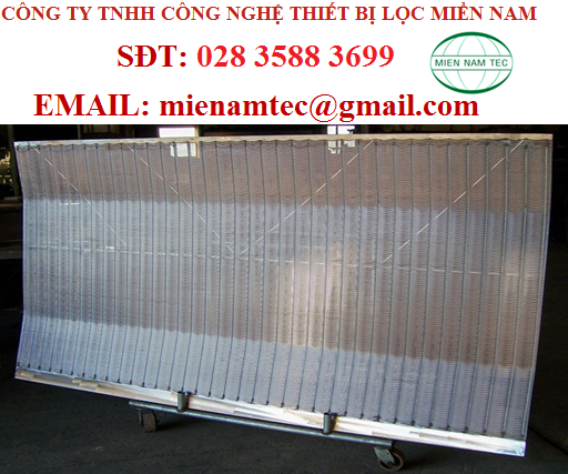 tấm lọc khe inox dạng cong