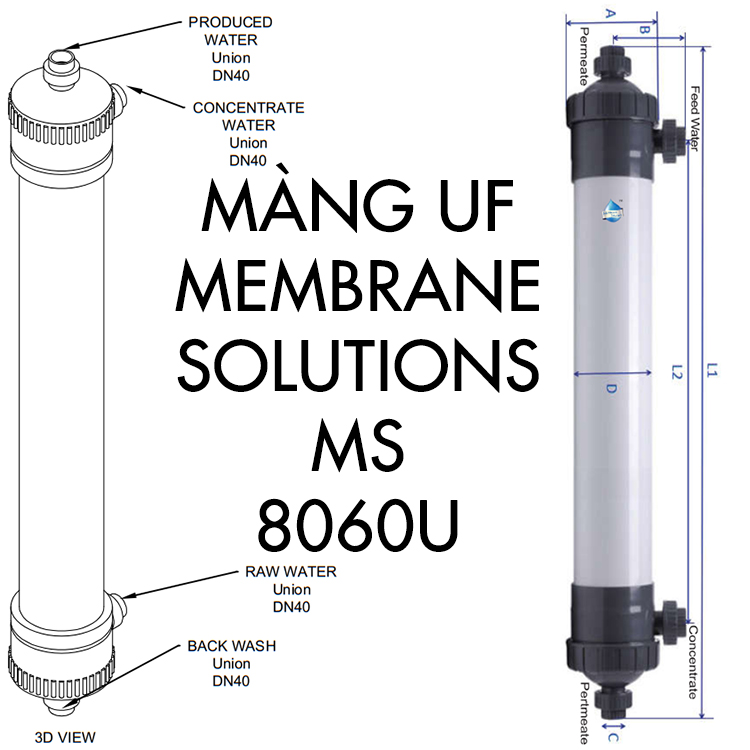 Màng siêu lọc UF 8060U (Mỹ)