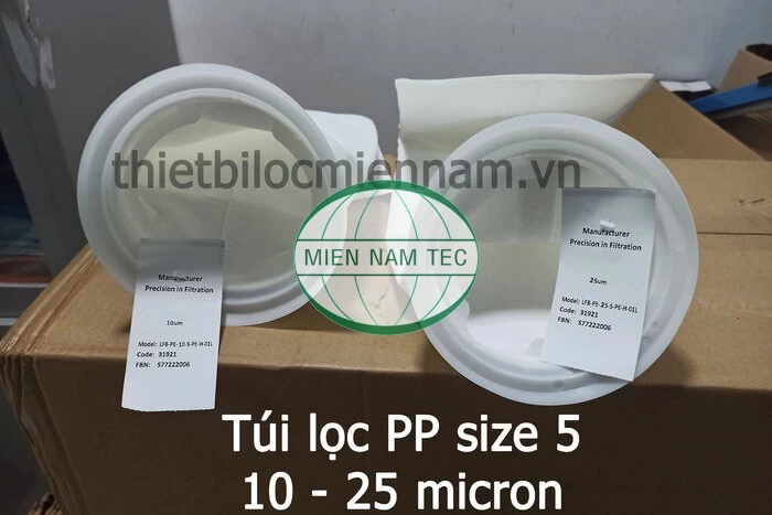 Túi lọc PolyPropylene PP size 5 (0.5; 1; 5; 10; 25; 50; 100 micron)