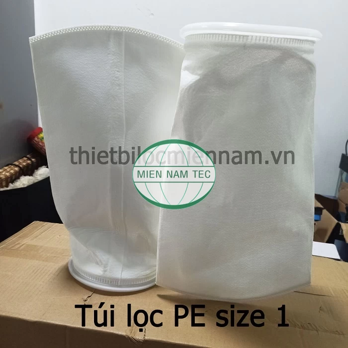 Túi lọc PolyEster PE size 1 là túi lọc được làm từ 100% vải Polyester không dệt