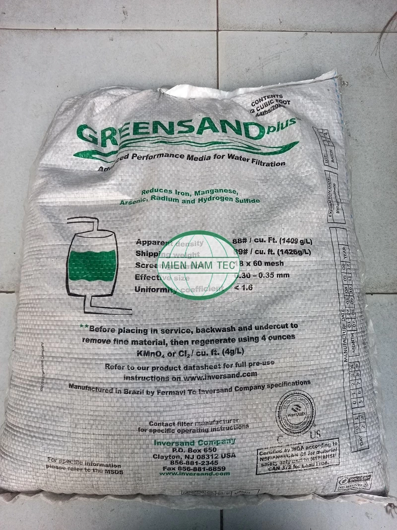 Hạt Greensand Plus Mỹ xử lý Sắt, Mangan trong nước ngầm