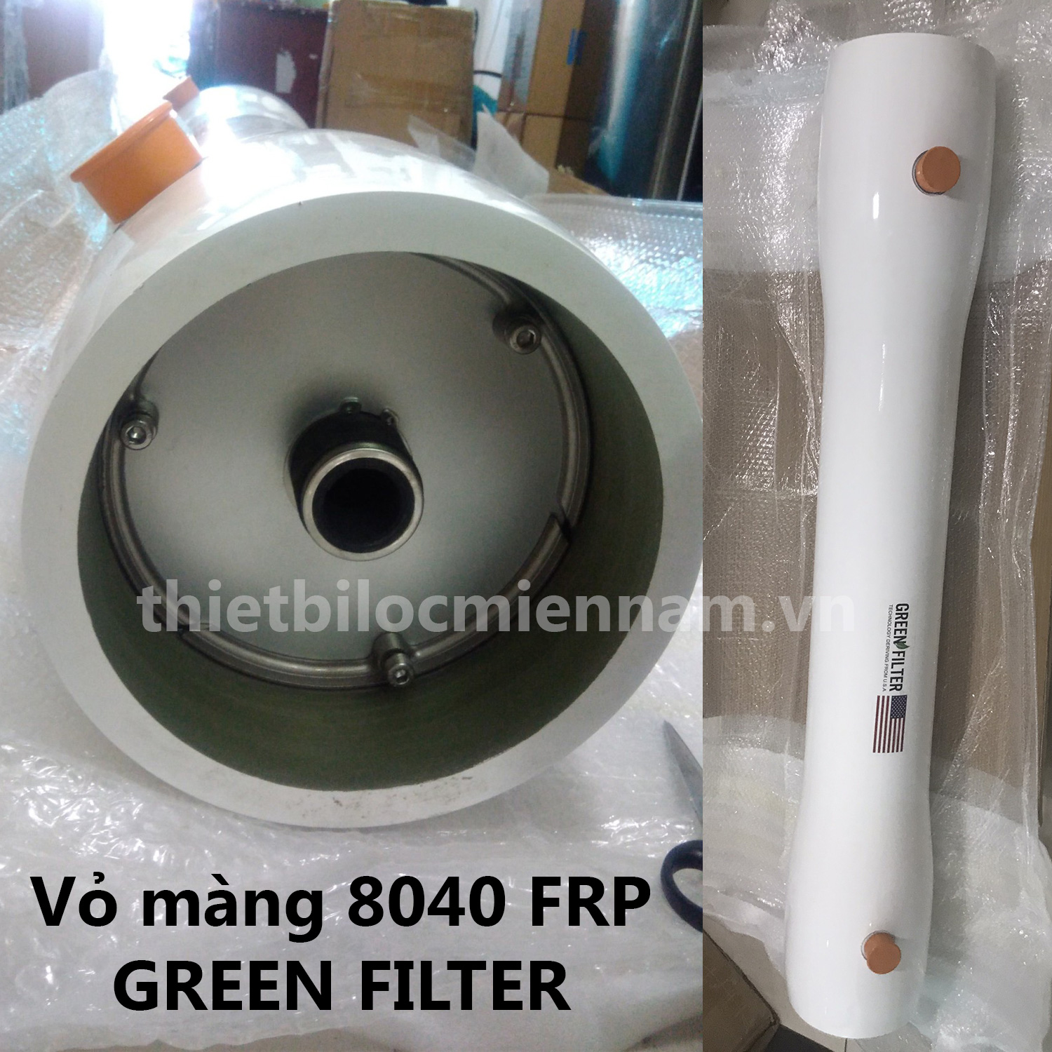Vỏ màng FRP Composite 8040 Green Filter