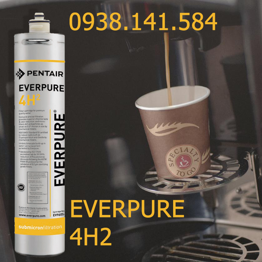 Bình lọc Everpure 4H2 EV9605-70 lọc nước café nóng